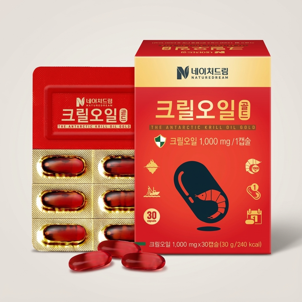 <b>네이처드림</b> 크릴오일 골드 1000mg 30정