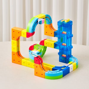 [어린이날 선물] 선스마일 레일큐브 엘리베이터 스타터 디럭스 세트 100pcs