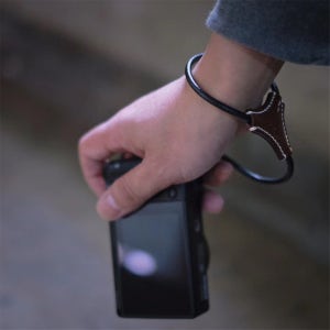 가죽 손목 스트랩 미러리스 카메라용 Sony RX100 Ricoh GR3X GR4 카메라 호환 황갈색 CAM3074