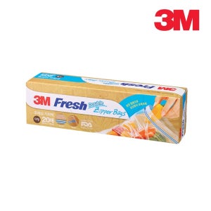 3M 위생 지퍼팩 대형 FZ232(20매) 비닐백 비닐 후레쉬 출장