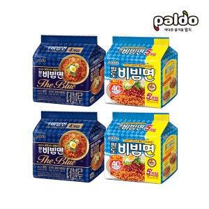팔도비빔면 더블루 135g 8개 + 팔도비빔면 130g 10개