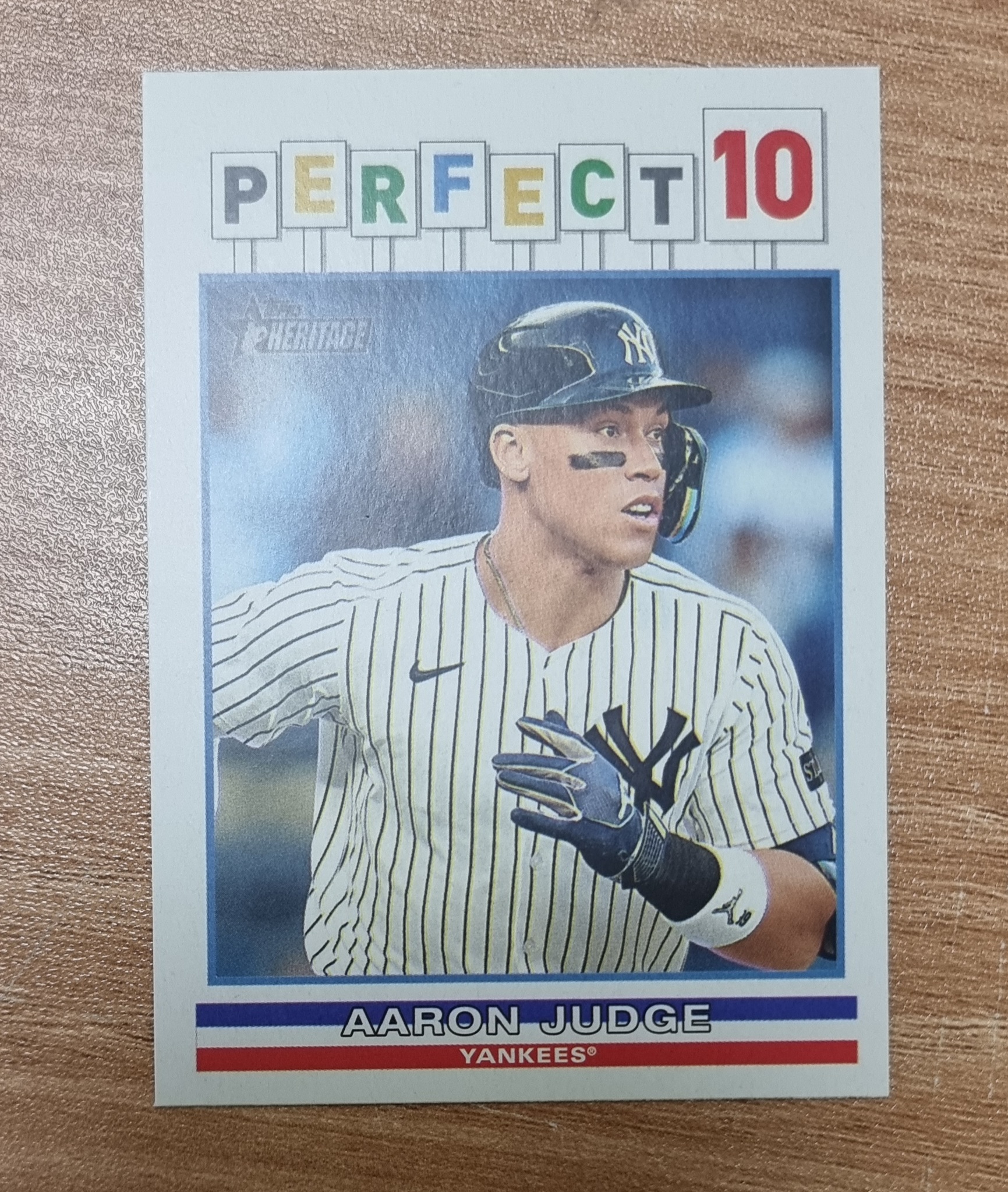 애런 저지 2025 Topps Heritage High Number Perfect 10 Aaron Judge 10-1 MLB카드