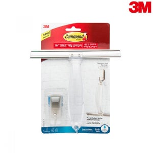 3M 화장실청소 메탈 욕실유리닦이 재사용 양면테이프 코멘드
