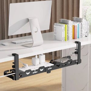 데스크 책상 선정리 트레이 사무실 컴퓨터 선정리 전선 메탈