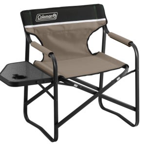 [해외] Coleman 콜맨 접이식 데크 의자 베이지 (사이드 테이블 포함) 2190860