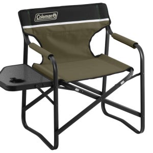 [해외] Coleman 콜맨 접이식 데크 의자 카키 (사이드 테이블 포함) 2190860