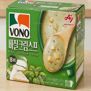 보노 바질크림 스프 17g x [18개입] 간편 아침 식사