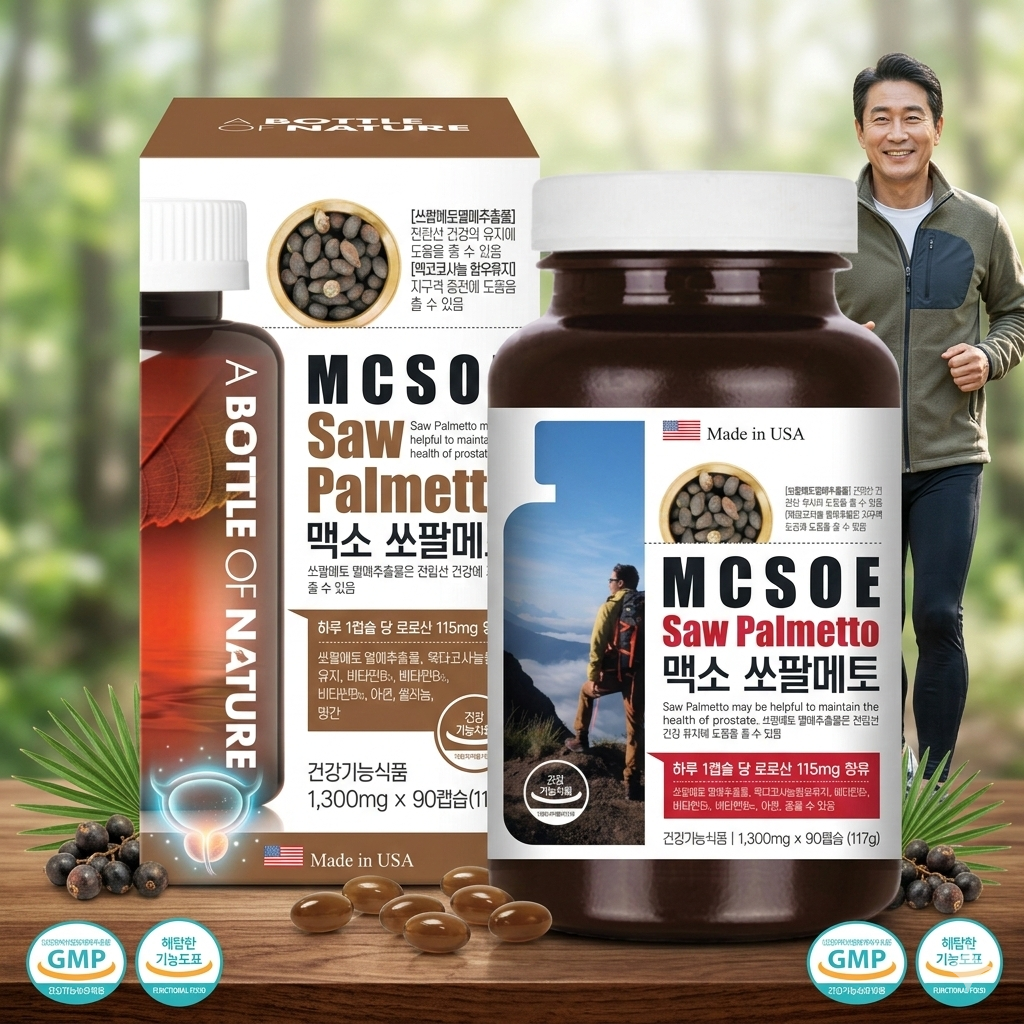 쏘팔메토 어바틀 아연 쏘팔매토 90캡슐, 1개