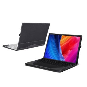 ASUS ProArt PX13 2 (HN7306)용 WOD 호환되지 케이스 포켓 인사이드 커버 (다크 노트북 그레이) 모델과 in 1 [다른 않음] 가죽 PU Dark Gray