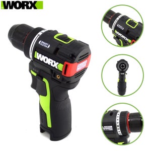 웍스 12V 충전드릴 드라이버 스마트 클러치 전동 드릴 전동공구 배터리 2개 포함