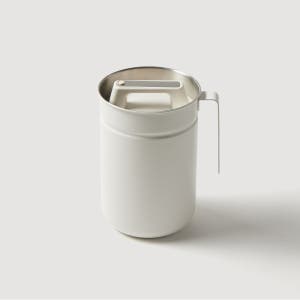 [JAJU/자주] 스테인리스 진공 음식물 쓰레기통 2.8L 오프화이트