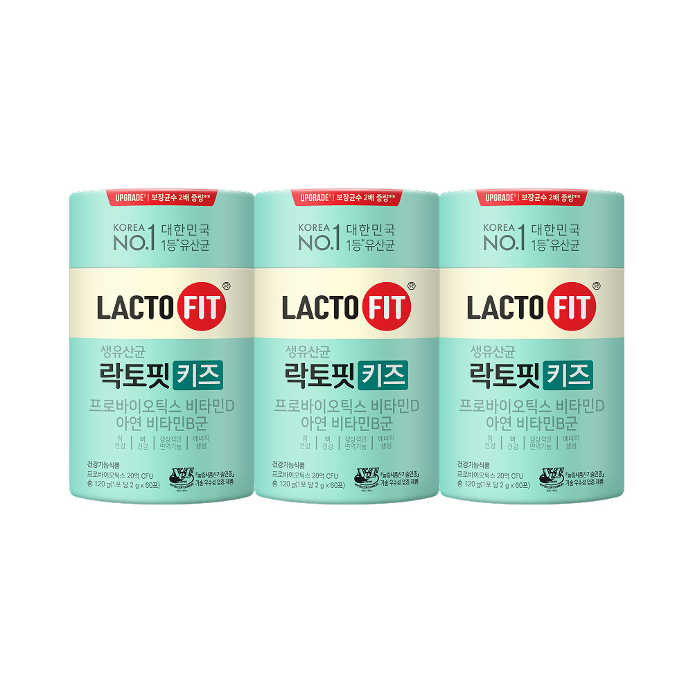 종근당건강 락토핏 키즈 60포, 3개