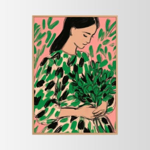 레스팅 마인드 인테리어 포스터 액자 A2 / 11. Hidden Among Leaves