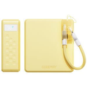 코드웨이 10000mAh 보조배터리 기내반입 휴대용 미니 고속충전 배터리 옐로우