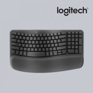 로지텍 WAVE Keys for MAC 인체공학 무선 키보드 블루투스 페일그레이