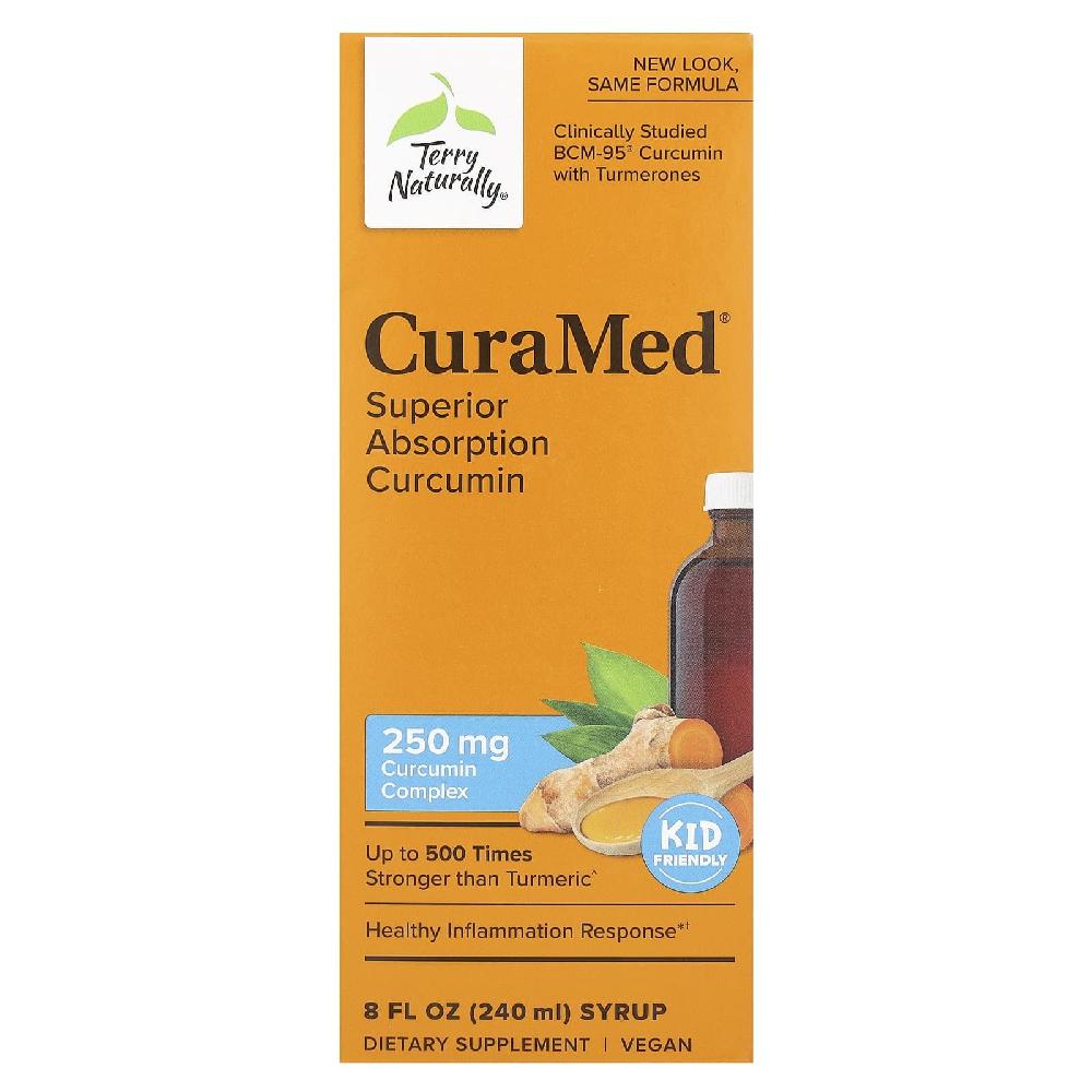 <b>테리 내추럴리</b> CuraMed 시럽 흡수력 뛰어난 커큐민 250mg 240ml 1개