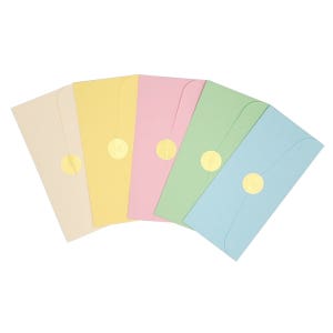 스토리 멜로우 편지봉투 & 고급 현금 용돈 봉투 30P + 골드스티커세트