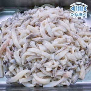 어부백서 업소용 국내산 갑오징어채 4kg 급속냉동 개별포장