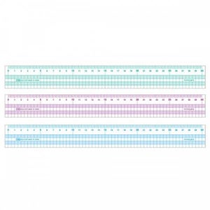 아크릴 방안자 30cm 컬러 40입