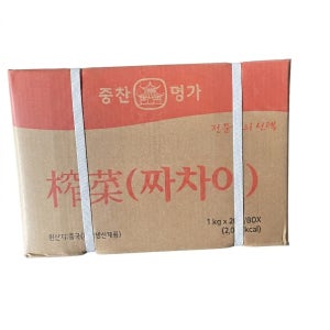중찬명가 짜사이 1kgx20개입 1box