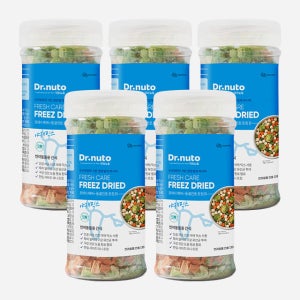 닥터뉴토 프레시케어 강아지 고양이 동결건조 미니 트릿 간식 유산균 함유 구강관리, 혼합야채, 165g