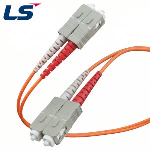 LS전선 국산 멀티 모드 광점퍼 코드 SC-SC OM1 Duplex 2m, 1개