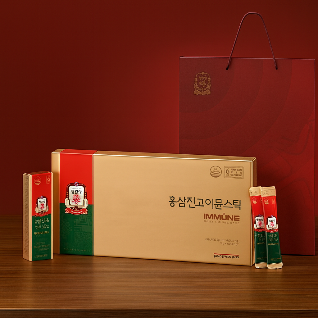 정관장 홍삼진고 이뮨스틱 10g x 30포+쇼핑백 에브리타임 면역력 명절선물 로얄 선물포장