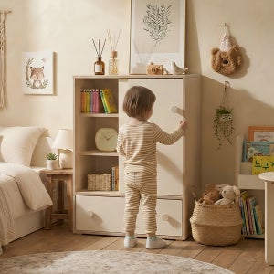 슬라이딩 책장 거실 북카페 4단 책장 낮은 거실 서재 인테리어