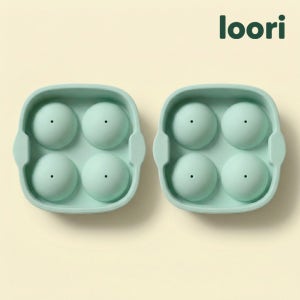 국산 아이스볼 하이볼 위스키 얼음 틀 그린 4구