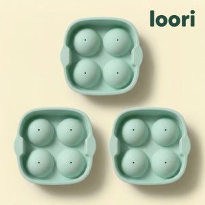 국산 아이스볼 하이볼 위스키 얼음 틀 그린 4구