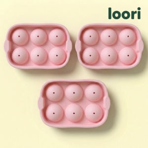 국산 아이스볼 하이볼 위스키 얼음 틀 핑크 6구