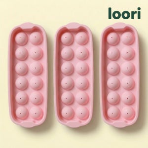 국산 아이스볼 하이볼 위스키 얼음 틀 핑크 12구