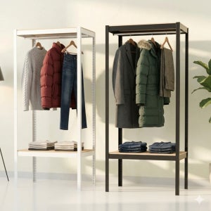 철제 시스템 행거50대 여자 행거 900 600 1050 mm 시래기실 바지 시스템 행어 가로 깊이 높이 폭 너비 90 60 105 사계절 옷 30 평대 수원대학교 경기 DIY