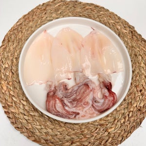 제주 자연산 손질 한치 물회 숙회 진공 급냉 신선한 한치 500g, 1개