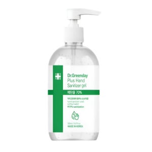 닥터그린데이 플러스 손소독제 에탄올70% 펌프형 겔타입 500ml 1개