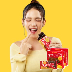 크런틴 초코팝 단백질바 N.Y. 초코 48.5g, 6개입, 2개