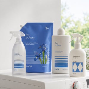 아이리스 올인원 풀케어세트 ( 섬유유연제 1L+2L+섬유탈취제 스프레이 아이리스+얼룩제거제300)