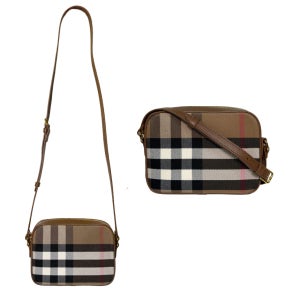 버버리 하우스체크 카메라백 크로스백 81140721 브라운 스몰