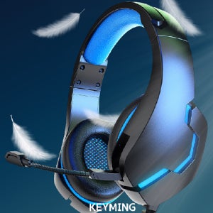 귀안아픈 게이밍 헤드셋 마이크 초경량 배그 유선 헤드셋 led
