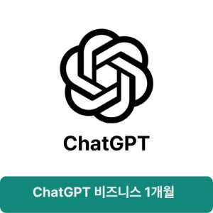 ChatGPT 비즈니스 1개월 챗지피티 프로 사용가능 코덱스 사용가능