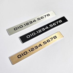 메탈스퀘어 자동차 전화번호 알림판 듀얼 실버