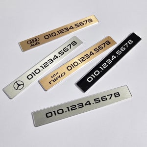 메탈스퀘어 전차종로고 엠블럼 전화 핸드폰 번호 듀얼 차량연락처 실버 bmw 제네시스 벤츠