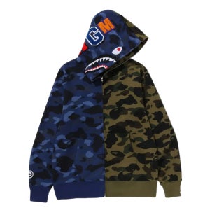 베이프 후드집업 SPLIT CAMO SHARK FULL ZIP HOODIE 1M30-115-005