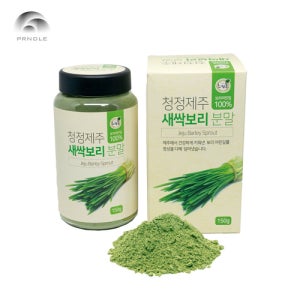 제주 보리새싹 분말 130g 새싹보리 파우더 밀폐용기