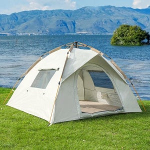 감성 사각 캠핑용 원터치 그늘막 텐트 차박 팝업 피크닉 낚시 3-4인용 사계절용