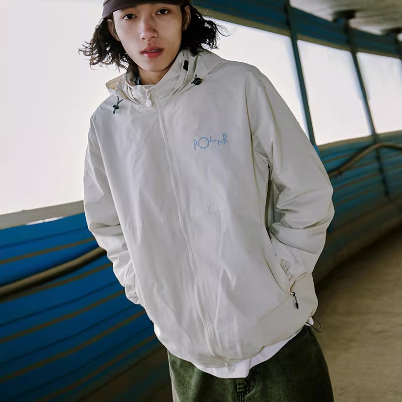 Polar Skate Co 폴라스케이트 후드 방수 하드쉘 윈드 브레이커 코치 재킷