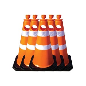 건설현장 공사장 교통통제 주황 라바콘 5개 H820mm 지자체 학교