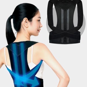 척추측만증 라운드숄더 굽은등 교정기 어깨 허리 자세 교정 밴드