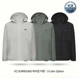 K2 남성용 써라운드(SURROUND) 하이킹 자켓 KMP25123 봄 기능성 등산 방수 자켓