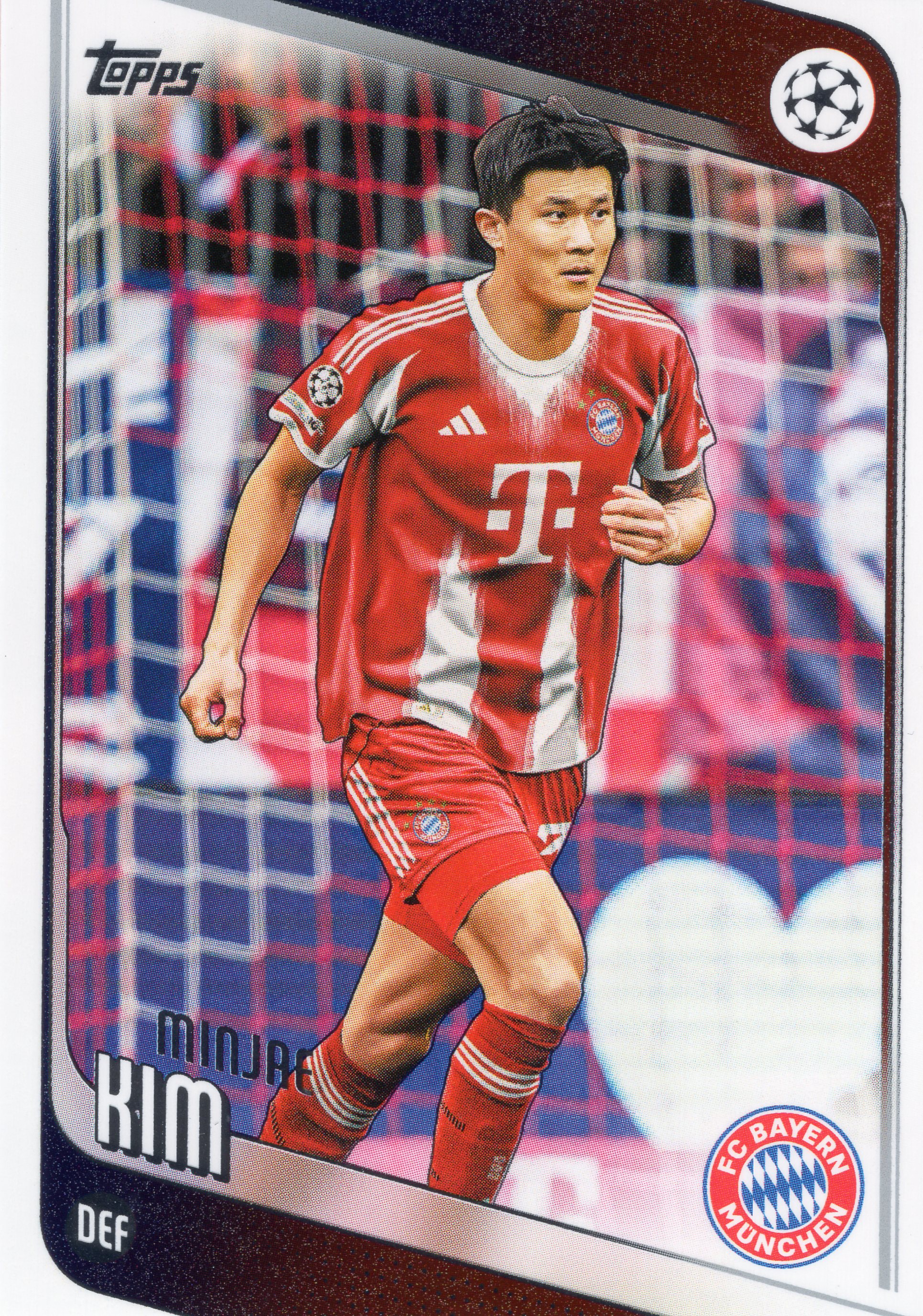 김민재 축구카드 탑스 챔피언스리그 2025-26 UEFA카드 6486